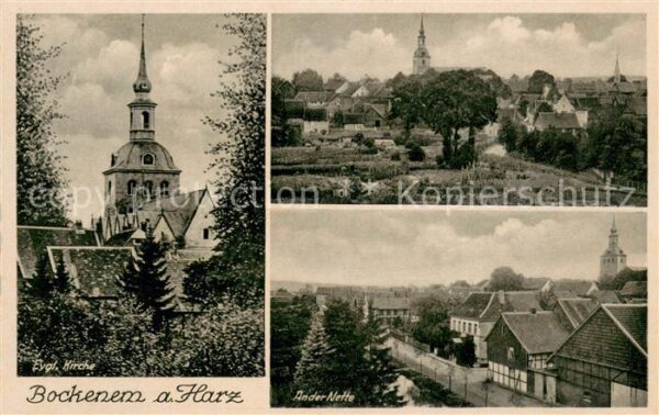 Bockenem Kirche Panorama Partie an der Nette
