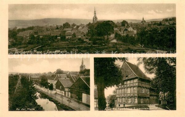 Bockenem Panorama An der Nette Altes Fachwerkhaus Superintendentur