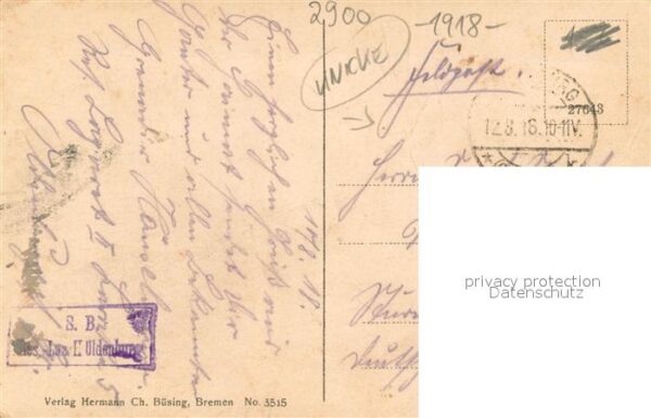 Oldenburg Niedersachsen Partie an der Heiligengeiststrasse Feldpost – Bild 2