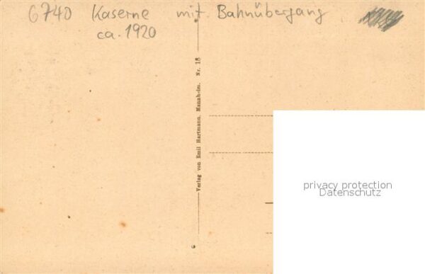 Landau  Pfalz Kaserne mit Bahnuebergang – Bild 2