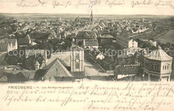 Friedberg Hessen Blick vom Adolfsturm