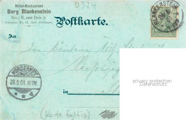 Hattingen Ruhr Burg Blankenstein Hotel Restaurant – Bild 2