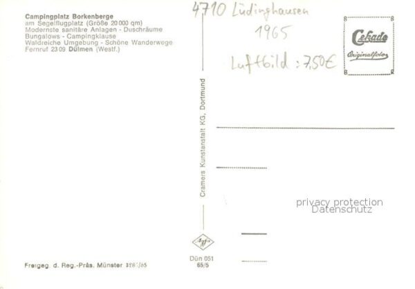 Duelmen Campingplatz Borkenberge Fliegeraufnahme – Bild 2