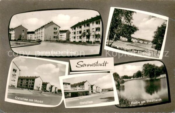 Sennestadt Suedstadt Stadtteich Ostallee am Markt Ecke-Schillerweg