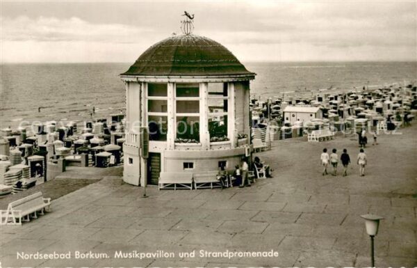 Borkum Musikpavillon und Strandprmonade