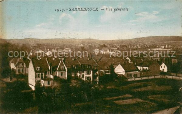 Saarbruecken Totalansicht Vue generale