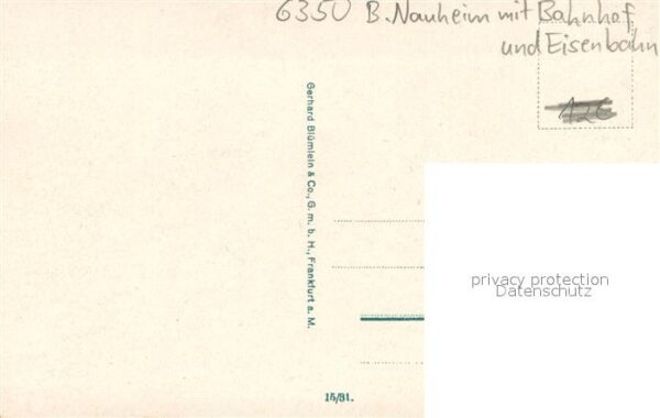 Bad Nauheim Stadt mit Bahnhof und Eisenbahn – Bild 2
