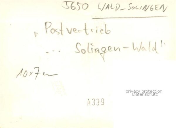 Wald Solingen Auto Postvertrieb – Bild 2