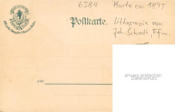 Feldberg Taunus Feldbergturm im Taunus Litho – Bild 2