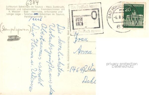 Schmitten Taunus HAus Zumbruch Pension – Bild 2