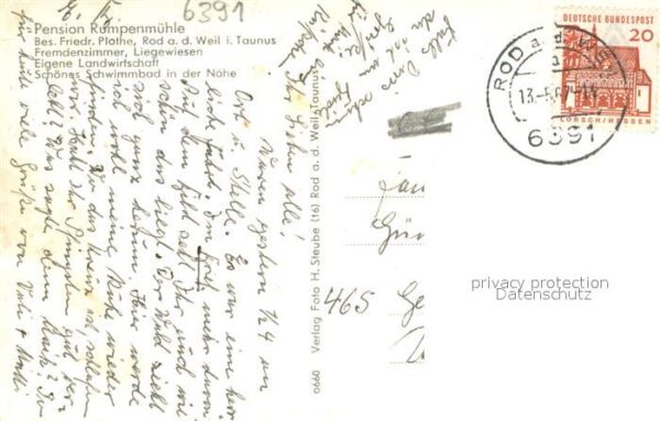 Rod Weil Pension Rumpenmuehle Aussenansicht – Bild 2