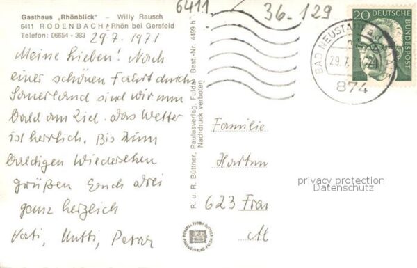 Rodenbach Fulda Gasthaus Rhoenblick Innen- und Aussenansicht – Bild 2