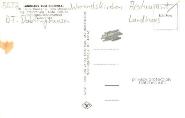 Dabringhausen Landhaus Zum Dhuenntal Innen- und Aussenansicht – Bild 2