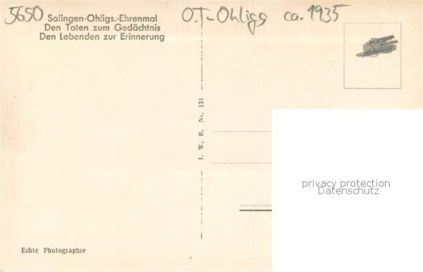 Ohligs Ehrenmal – Bild 2