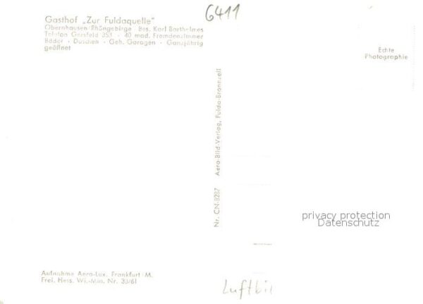 Wasserkuppe Rhoen Fliegeraufnahme Gasthof Zur Fuldaquelle mit Wasserkuppe – Bild 2