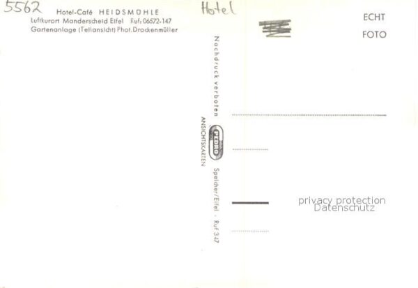 Manderscheid Eifel Hotel-Cafe Heidsmuehle – Bild 2