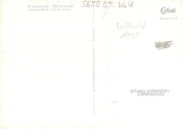 Wald Solingen Fliegeraufnahme Ittertaler Maerchenwald – Bild 2