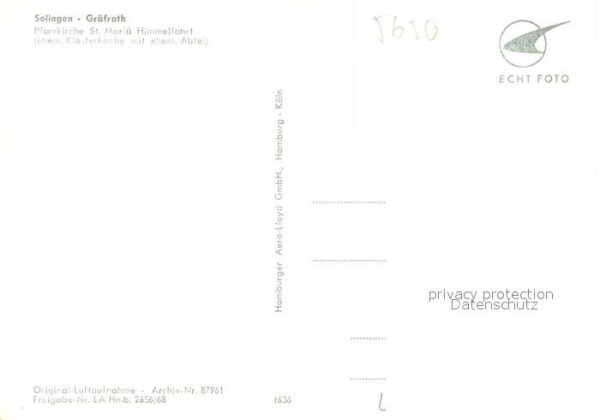 Graefrath Fliegeraufnahme Pfarrkirche St. Mariae Himmelfahrt – Bild 2