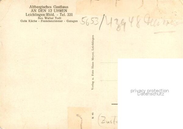 Leichlingen Rheinland Altbergisches Gasthaus An den 12 Uhren – Bild 2