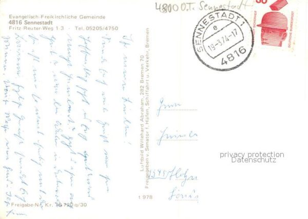 Sennestadt Fliegeraufnahme Evangl. - Freikirchliche Gemeinde – Bild 2