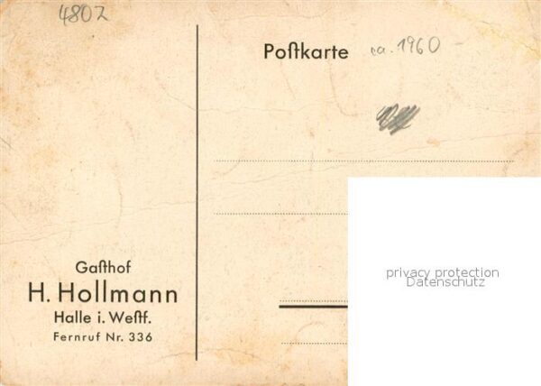Halle Westfalen Gasthof H. Hollmann Aussenansicht – Bild 2