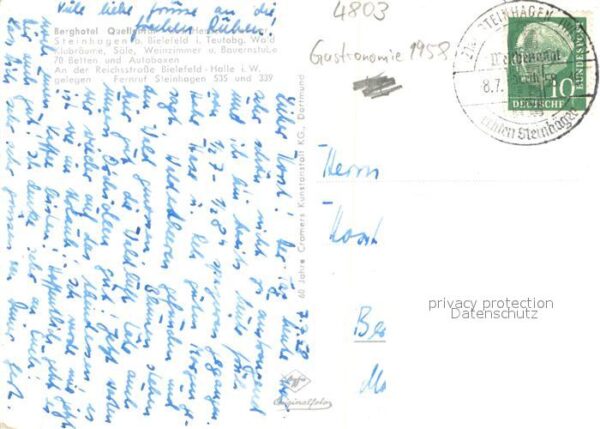 Steinhagen Westfalen Berghotel Quellenhof Kaminzimmer – Bild 2