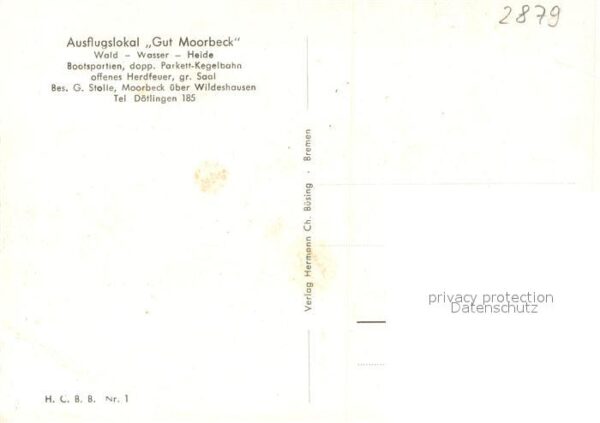 Moorbeck Ausflugslokal Gut Moorbeck Wald-Wasser-Heide – Bild 2