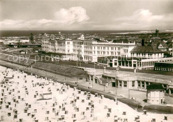 Borkum Strand mit Wandelhalle
