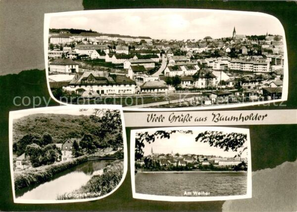 Baumholder Nahe Am Weiher Erdingers-Muehle Stadtansicht
