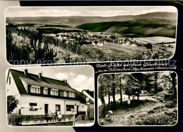 Stipshausen Gasthaus Zum Bluemchen und Totalansicht