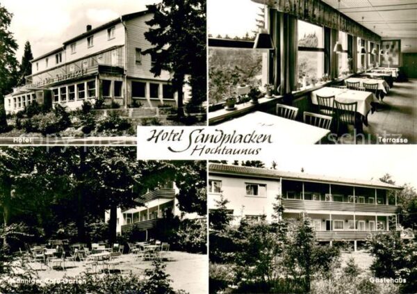 Arnoldshain Hotel Sandplacken Terrasse Garten-Cafe Gaestehaus