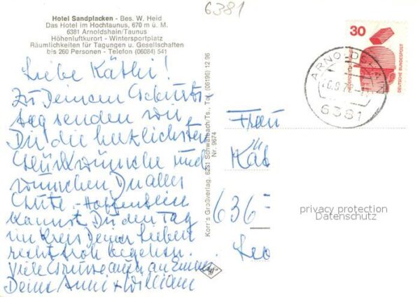 Arnoldshain Hotel Sandplacken Terrasse Garten-Cafe Gaestehaus – Bild 2
