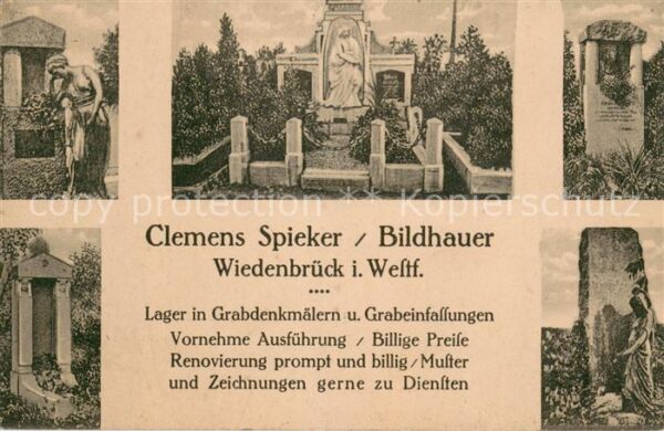 Wiedenbrueck Bildhauerei Clemens Spieker Grabdenkmaeler