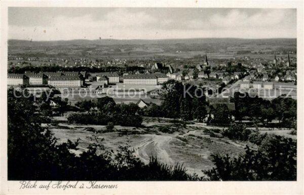 Herford Panorama mit Kasernen