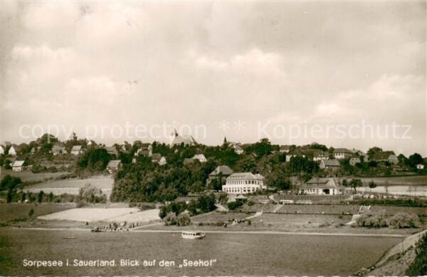 Sorpesee Sauerland Blick auf Seehof