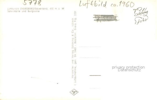 Eversberg Jahn Halle und Burgruine Fliegeraufnahme – Bild 2