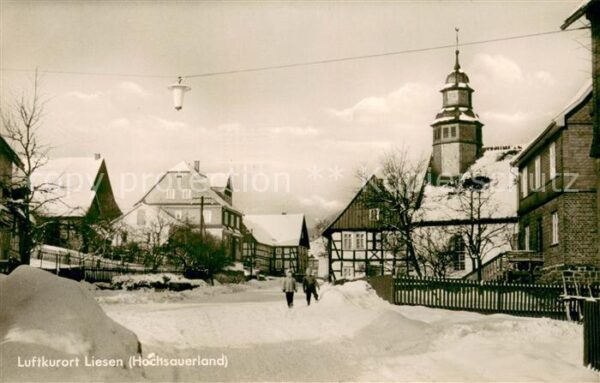 Liesen Winterliche Ortspartie