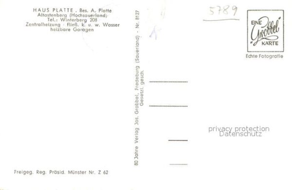 Altastenberg Panorama Haus Platte – Bild 2