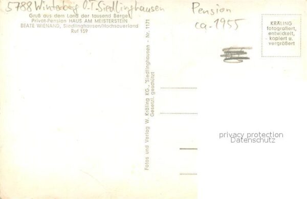 Siedlinghausen Privat Pension haus am Meisterstein – Bild 2