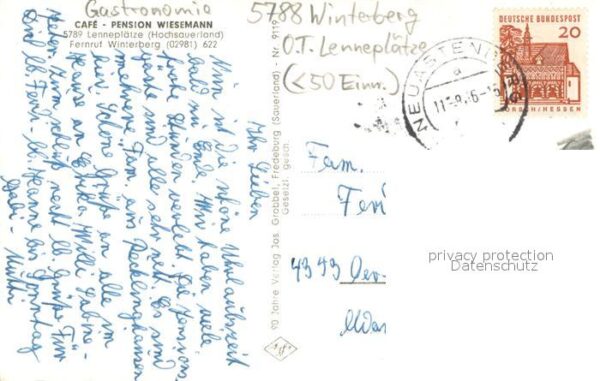 Lenneplaetze Panorama Cafe Pension Wiesemann – Bild 2