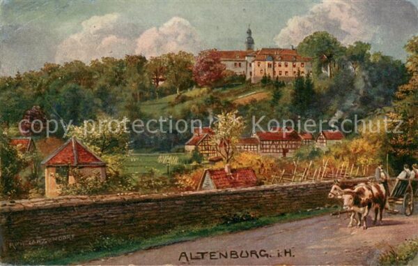 Altenburg Alsfeld Gasthaus zur Linde Ochsenkarren