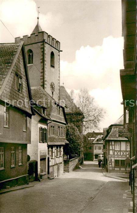 Kronberg Taunus Ev Kirche Strassenpartie