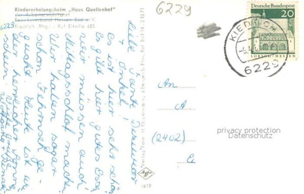 Kiedrich Kindererholungsheim Haus Quellenhof – Bild 2