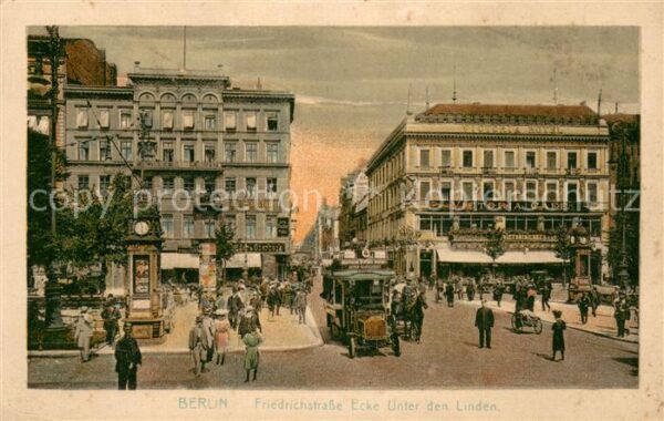 Berlin Friedrichstrasse Ecke Unter den Linden