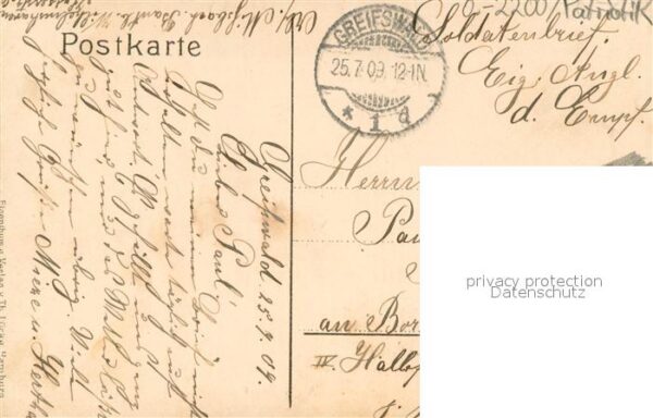 Greifswald Soldatenbrief – Bild 2
