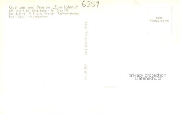 Aull Gasthaus Zum Lahntal Gastzimmer Speisezimmer Panorama – Bild 2