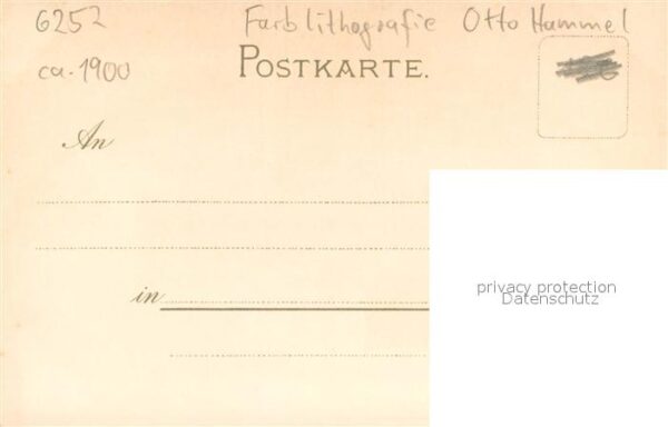 Diez Lahn Schloss Farblithografie – Bild 2