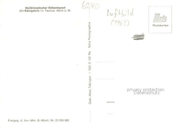 Koenigstein Taunus Fliegeraufnahme – Bild 2