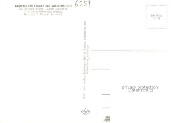 Fussingen Gasthaus Pension Zur Wilhelmshoehe – Bild 2