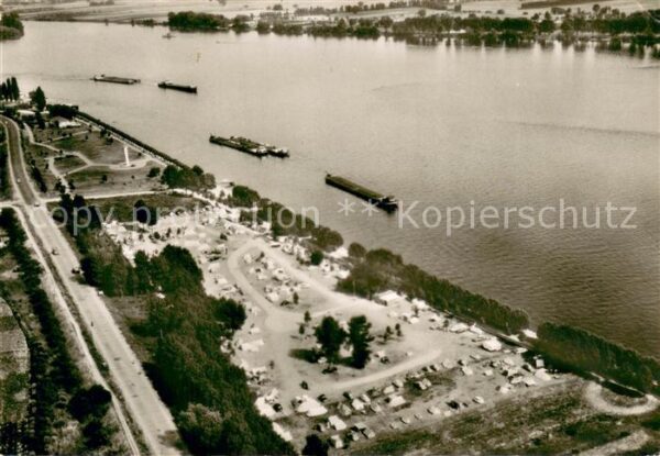 Ruedesheim am Rhein Campingplatz Geisenheim Fliegeraufnahme